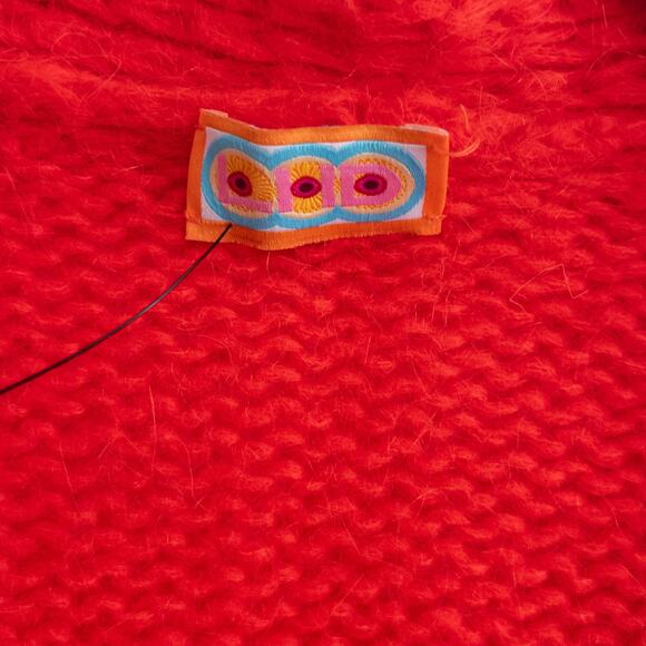 LHD Sycamore Canyon Red Mohair Sweater Cardigan Size XS - Picture 5 of 7